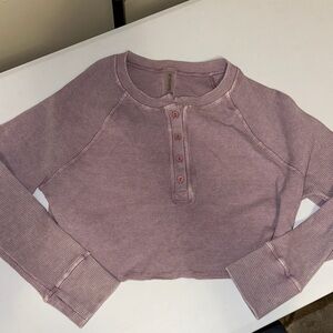Women's Lavender Cropped Top